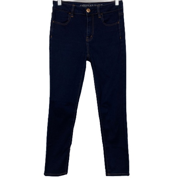 American Eagle Hi-Rise Jegging Crop in Dark Wash